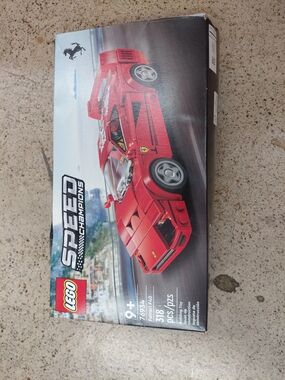 LEGO Speed Champions Red Ferrari Race Car Building Set